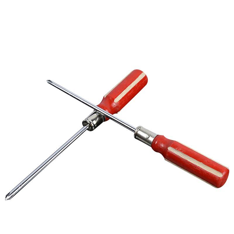 Factory direct sales of chrome vanadium steel wooden handle screwdrivers, manual flat-head cross screwdrivers, multi-functional cross screwdrivers Item Picture