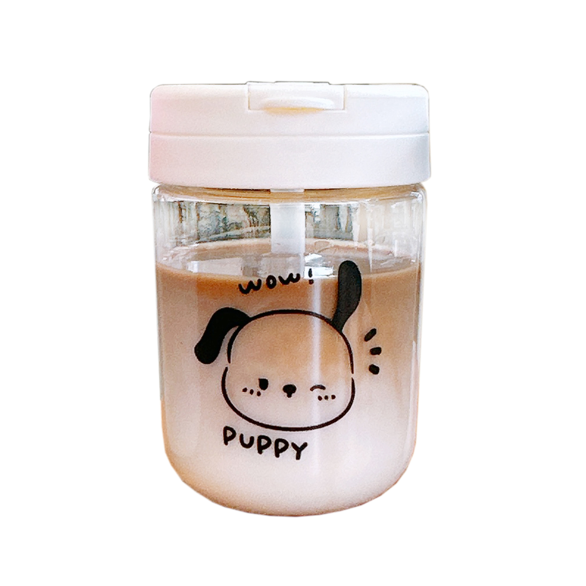 The cute new plastic cup, a simple straw cup for student girls, is portable and compact, and has a high level of appearance. It's a bestseller for girls' water cups Item Picture
