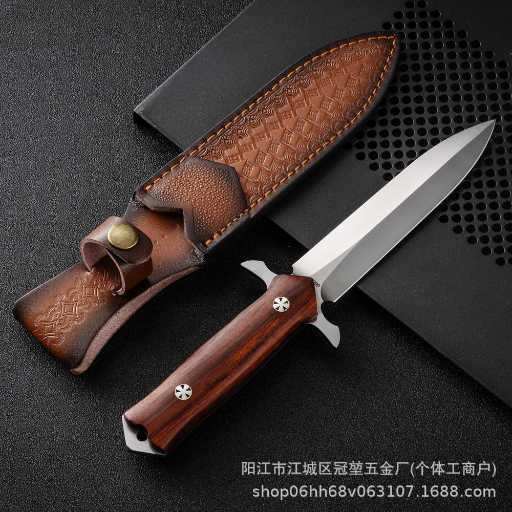 The best-selling M390 powder steel one-piece straight knife from Shengjian on e-commerce platforms, an outdoor hand-handled meat knife with sharp edges and high hardness undefined