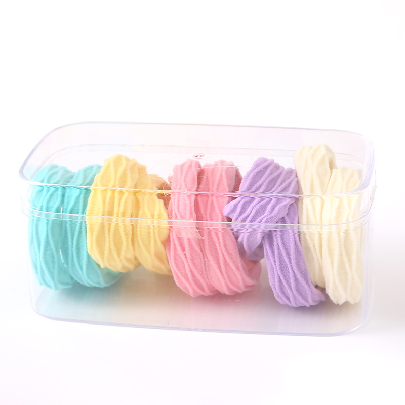 High-elasticity and durable rubber band for women, seamless hair tie, dopamine hair band, thick and durable hair band headwear Item Picture