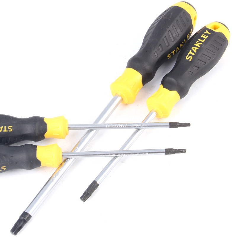 STANLEY B series rubber-handled flower-shaped screwdrivers, flower-shaped screwdrivers, plum blossom type, hexagonal star type details Picture
