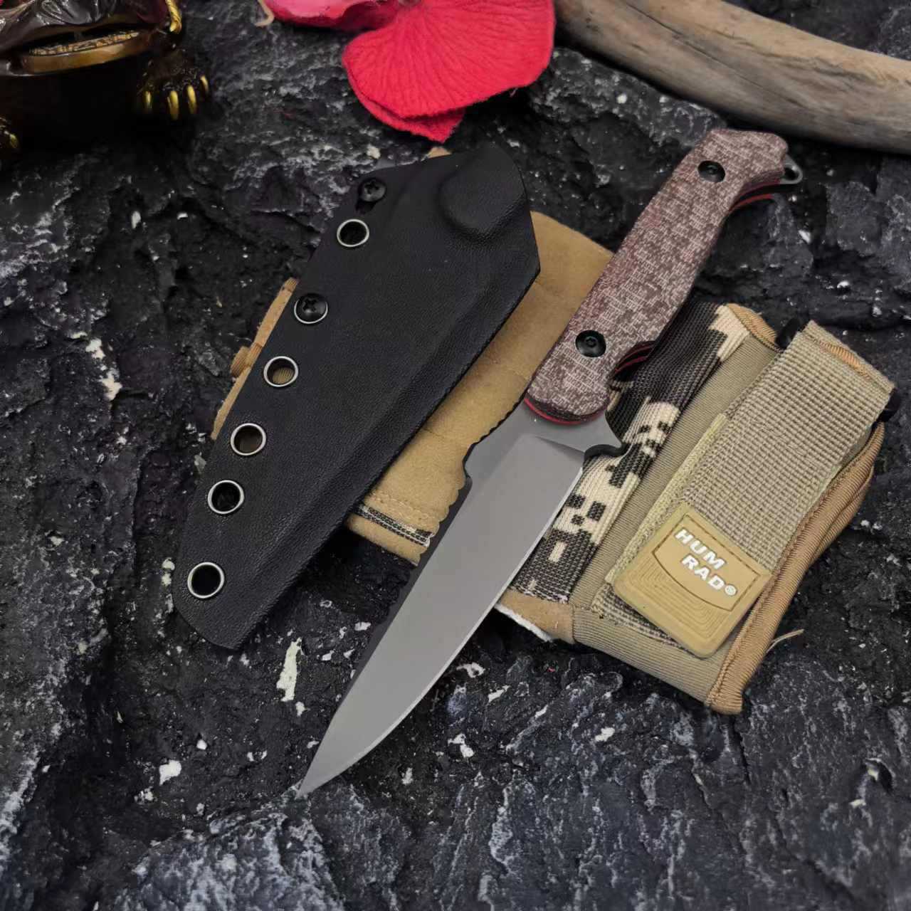 New outdoor small straight knife, high-hardness adventure wilderness survival straight knife, household daily fruit knife, multi-functional small knife undefined