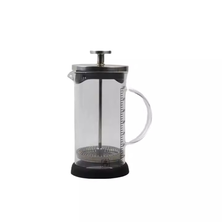 New French press, stainless steel coffee maker, household French tea infuser, filter press, glass filter cup, hand-brewed press Item Picture