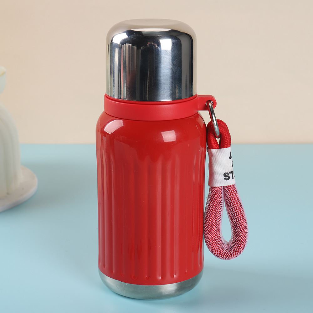 Best-selling 316 stainless steel insulated cup with handle, fashionable student cup, mini pocket cup, portable pop-up lid cup, sealed Specification drawing