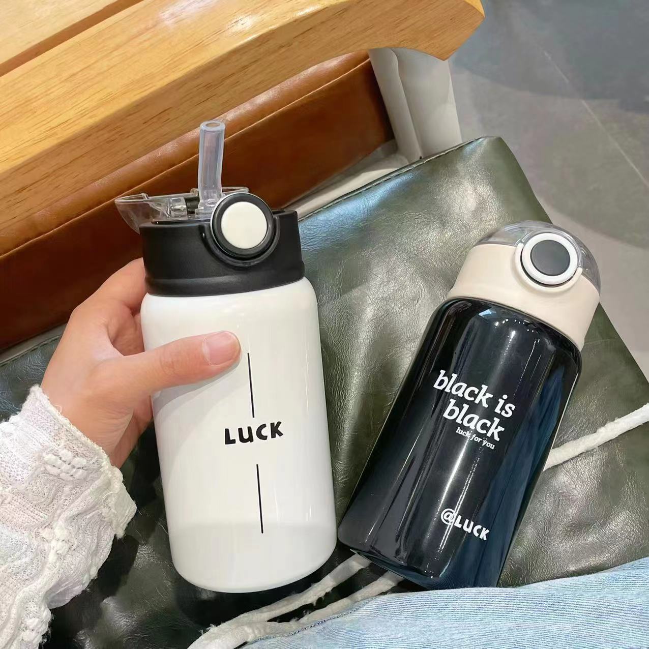 Simple insulated cup, girls' straw cup, Instagram high appearance level, Internet celebrity 2024 new style, adult, student and children's water cup Application Scenario