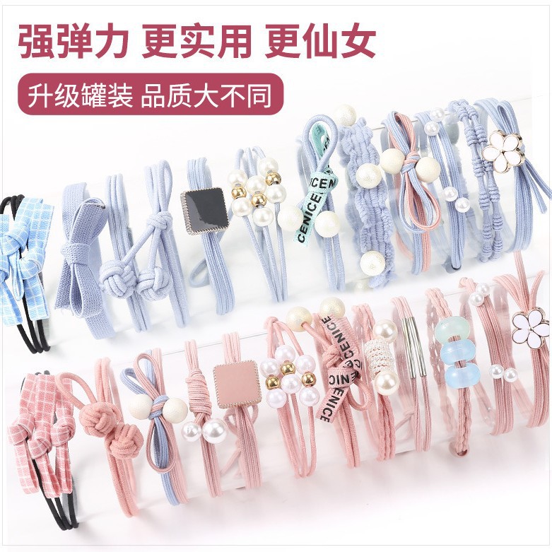 Korean style hair tie forest-themed adult hair band, high-elasticity rubber band hair tie, simple and cute headwear for girls Specification drawing