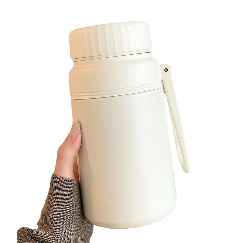 ins high appearance level portable high-temperature resistant double drinking cup New niche simple large-capacity cold preservation personalized insulated cup Item Picture