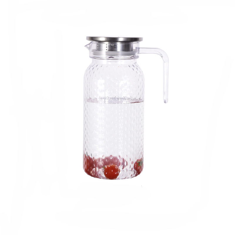 Acrylic hammer-patterned kettle, anti-drop plastic tied kettle, PC juice kettle, high-end Japanese high-temperature resistant cold water kettle for bars and restaurants Item Picture
