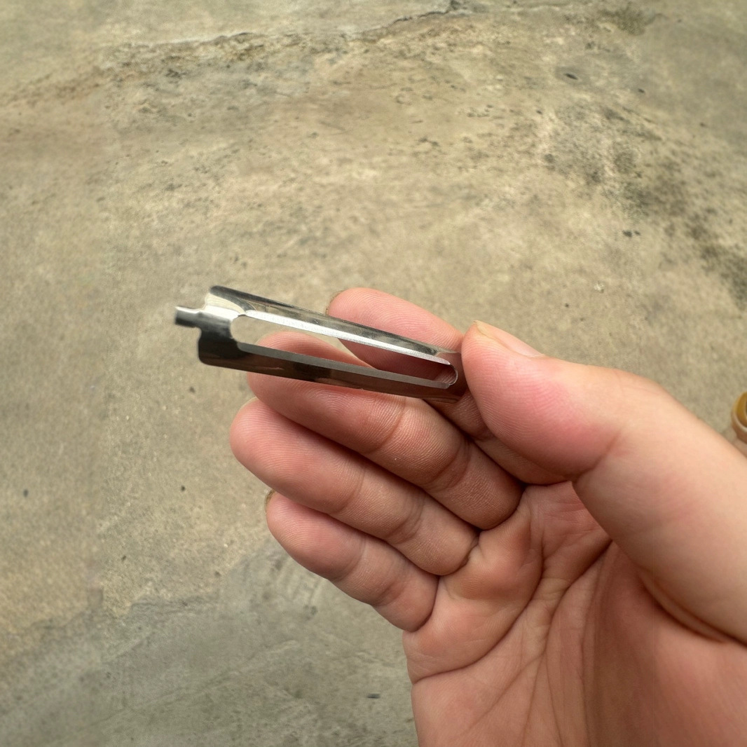 Stainless steel peeler, stainless steel double-sided flat blade, fruit peeler, peeler, melon peeler blade details Picture