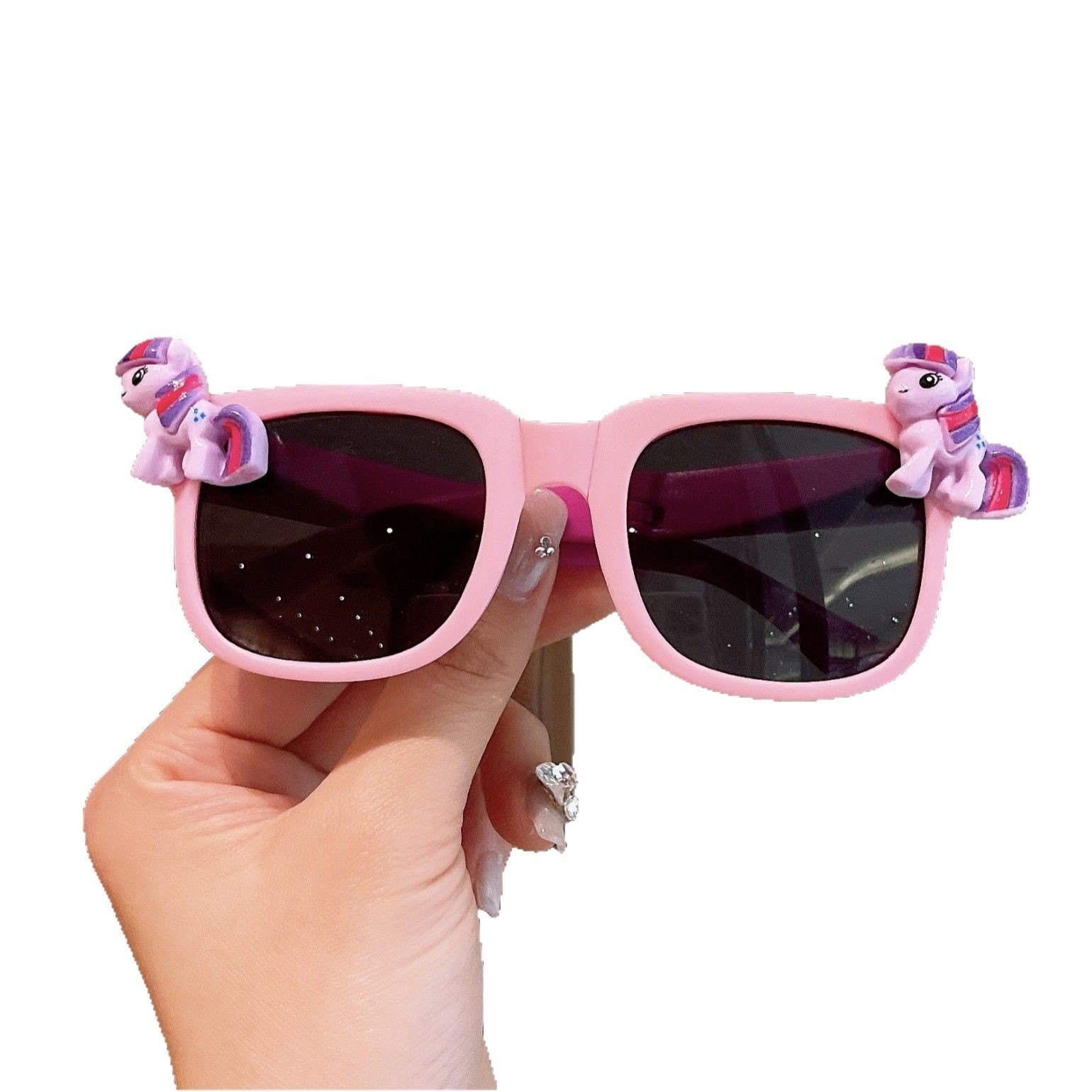 New children's glasses, Katon Kulomi sun protection sunglasses for boys and girls, folding sunglasses, cute little ones Item Picture