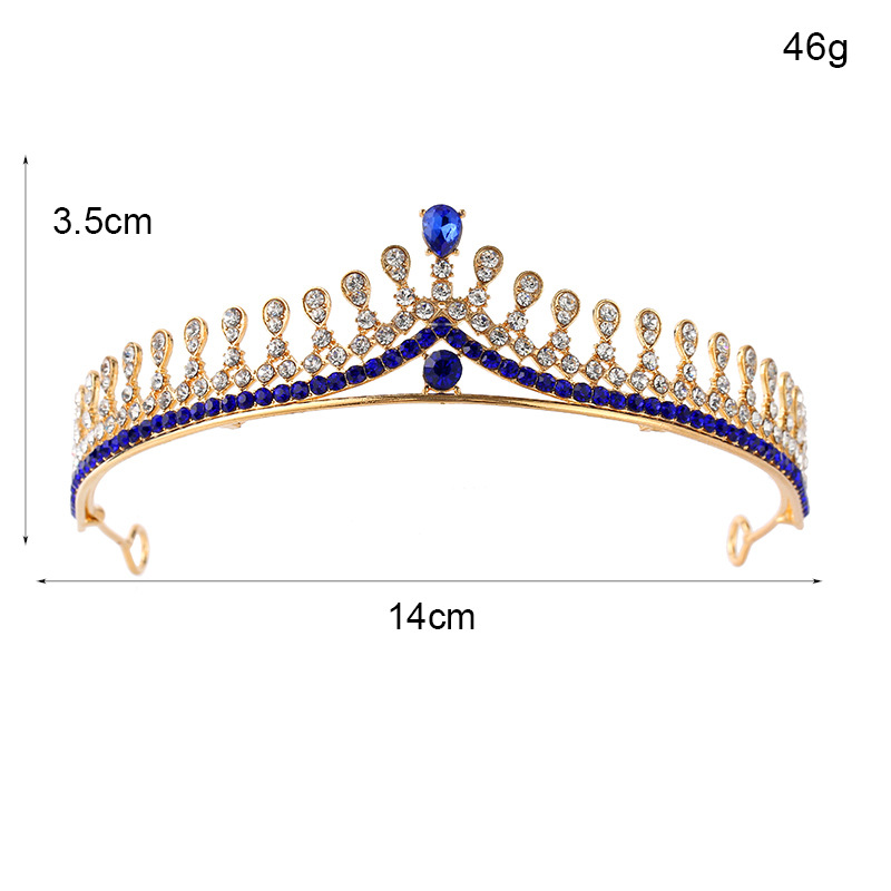 Korean-style crown headwear, hair accessory, rhinestone, fashion queen, wedding accessories, wedding ornaments, versatile photography hair crown Item Picture