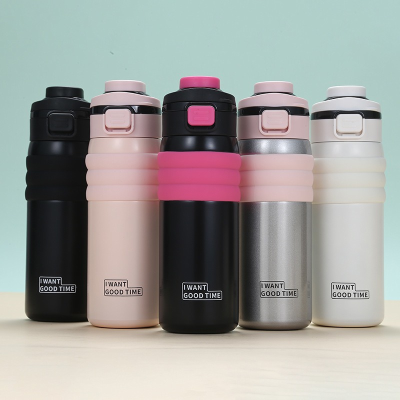 New high-appearation-level double-drinking insulated cup, 316 stainless steel bouncy cup, outdoor large-capacity portable hand-held travel cup Application Scenario