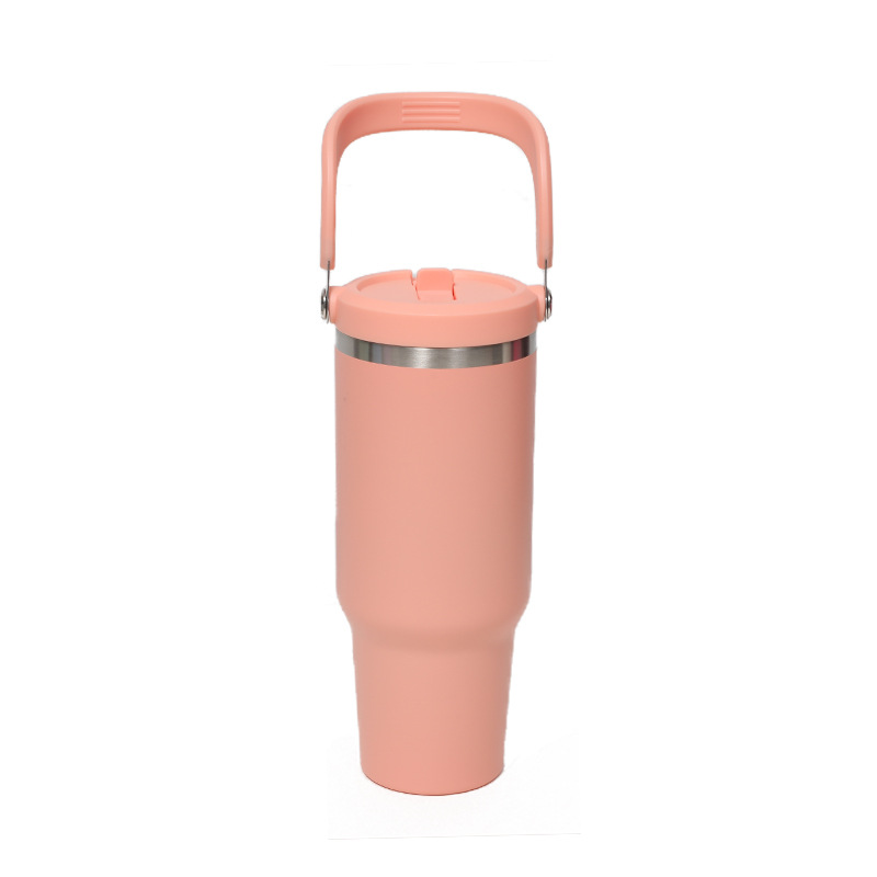 Cross-border large-capacity portable 40oz insulated cup, 304 stainless steel cup, curved hand-held car cup, ice cup Item Picture