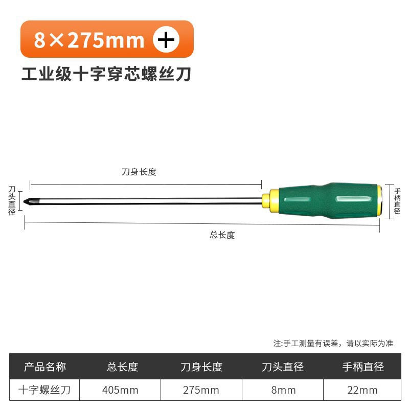 A set of high-hardness household tools with a flat-mouthed, flat-head, strong magnetic plum blossom screwdriver, through-hole screwdriver, cross type undefined