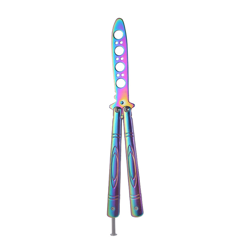 【 Original Manufacturer 】 Practice knife butterfly knife butterfly Comb, the same as CSgo game swinging knife folding knife hand practice undefined