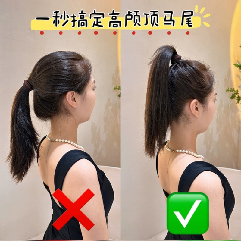 Widened and thickened jacquard patterned hair tie for women, new high-elasticity and durable hair tie, no constricting hair band leather case for ponytail Application Scenario