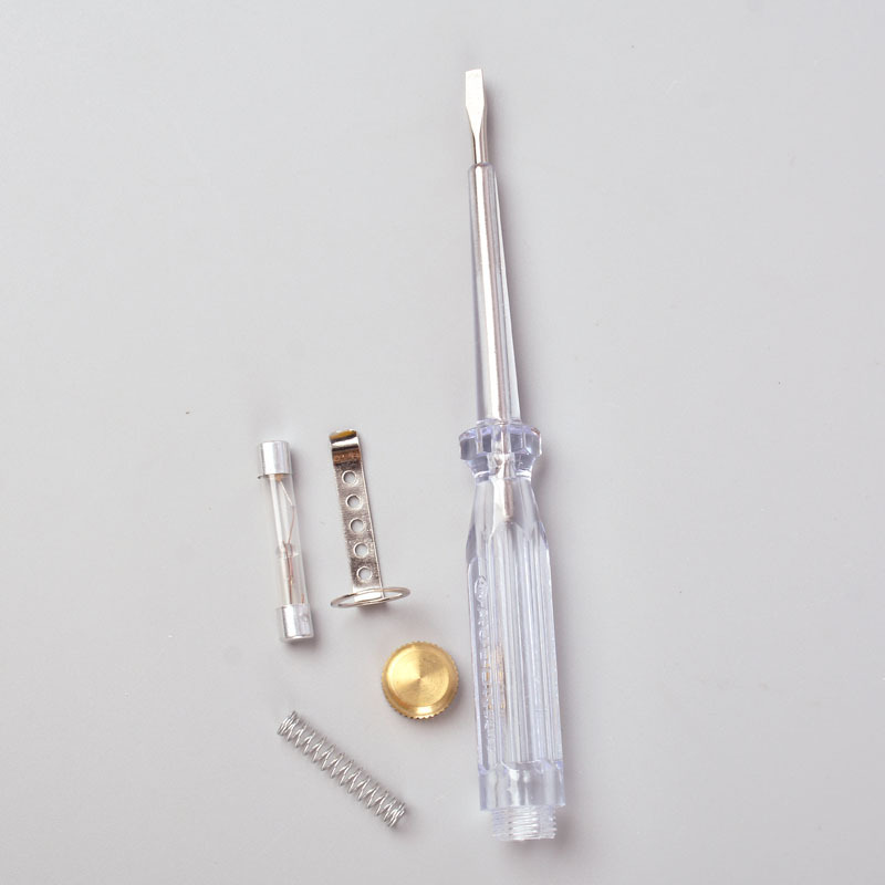 Transparent electric pen, transparent handle screwdriver type electric pen, single-use electric pen, 100-500v neon tube type electric pen Application Scenario