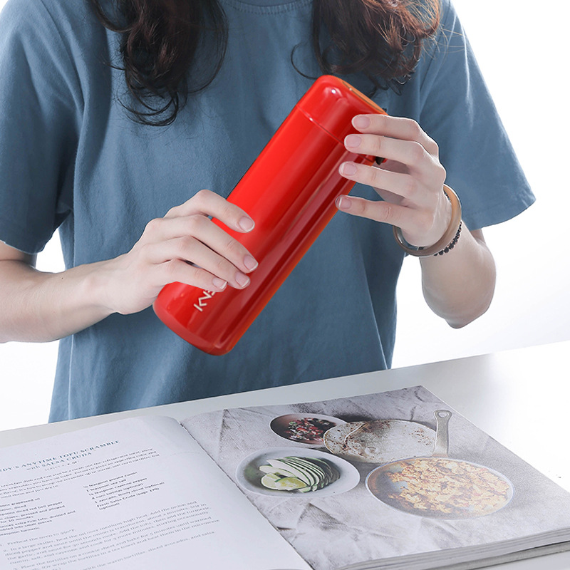 Thermos cup, smart temperature water cup, ceramic inner liner, portable gift, business, personalized, creative, light luxury, can be engraved with logo Specification drawing