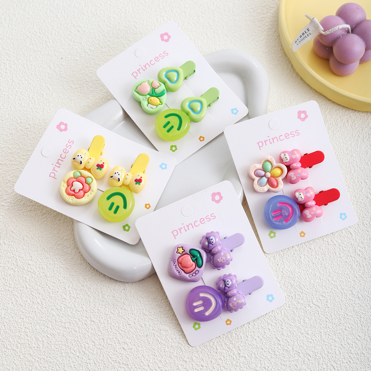 New Capibara hair clips, cute children's hair clips, bangs, broken hair clips, girlish and sweet girl hair clips and hair accessories full figure