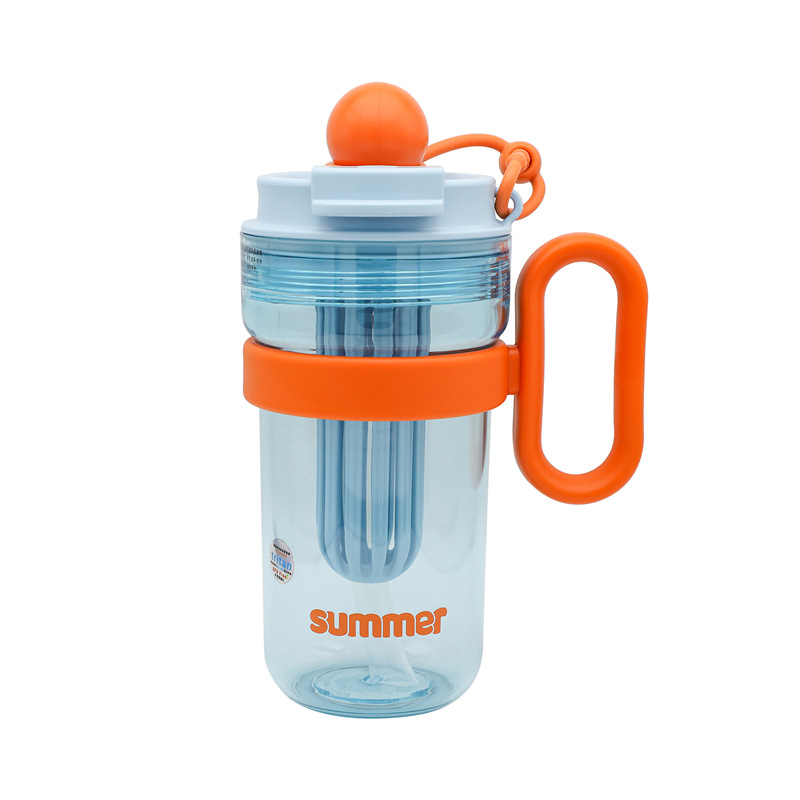 Original Tritan summer high appearance level straw water cup, girls' tea cup, office and home plastic cup for milk tea and coffee Item Picture