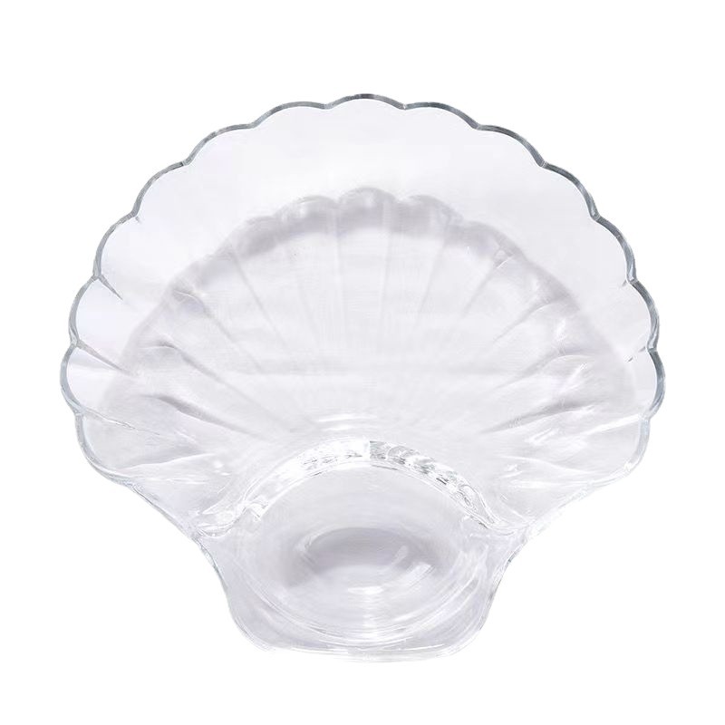 Factory-customized glass dumpling plates with dipping sauces, European-style creative home salad bowls, fruit plates, and separate plates for dumplings Item Picture