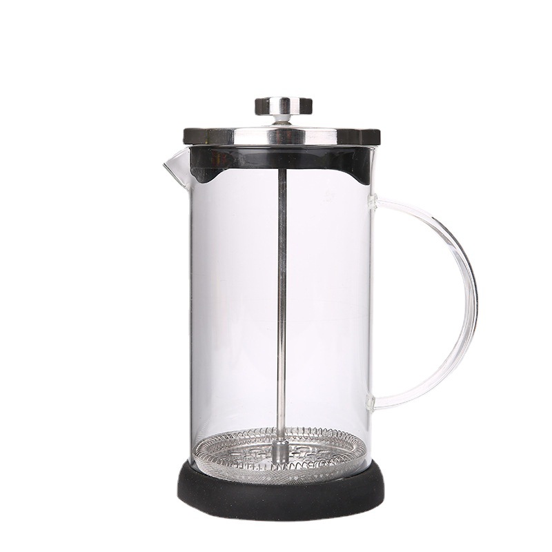 Glass handle French press, coffee filter, tea brewer, French filter press, tea brewer, household hand-pressed cold brew pot Item Picture