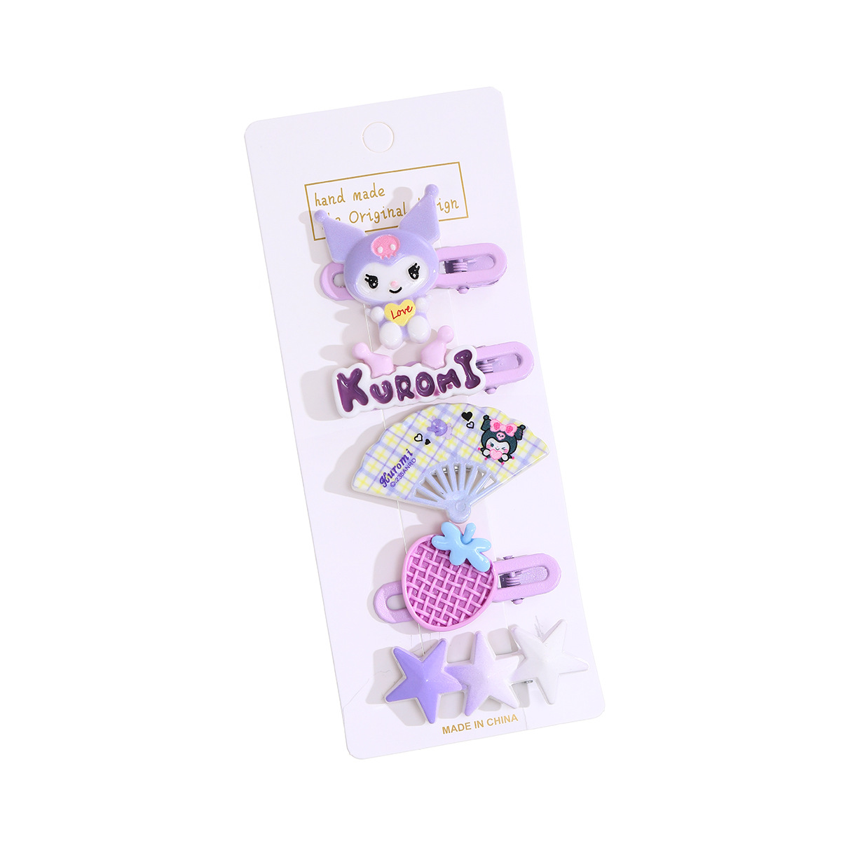 Side cartoon hair clips, metal BB clips, sweet and cute hair accessories, one-line clips, bangs clips, Coolomi headwear Item Picture