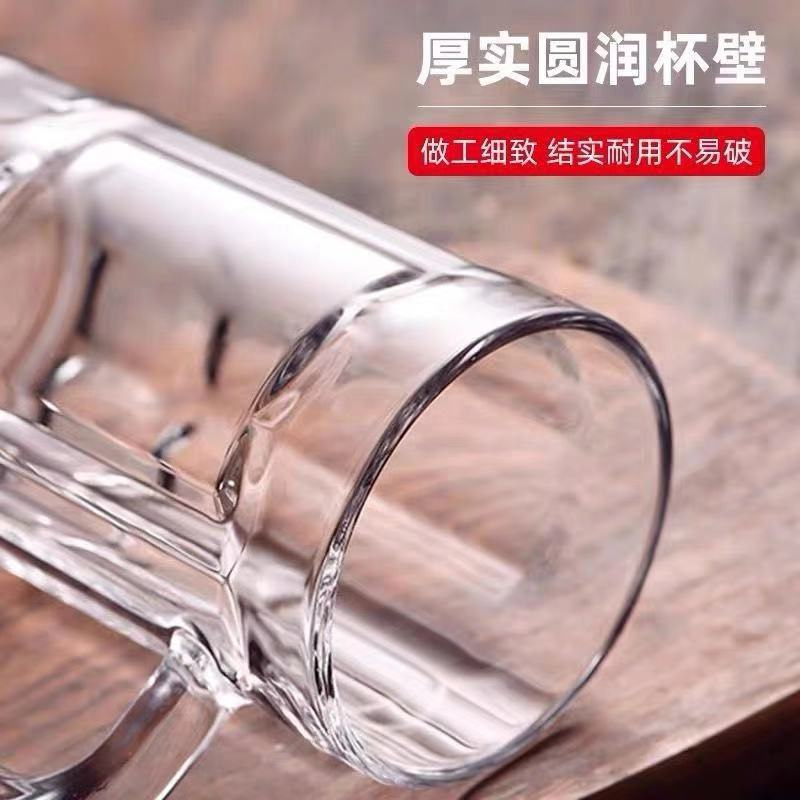 Green apple transparent glass draft beer cups, beer mugs, tea cups, juice cups, water cups, glass cups wholesale with logo printing Application Scenario