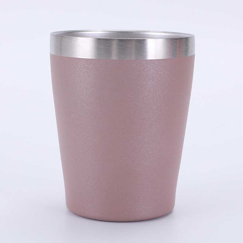 Cross-border 8oz mini milk cup, 304 stainless steel double-layer vacuum insulated cup, household cold preservation beer mug wholesale Item Picture