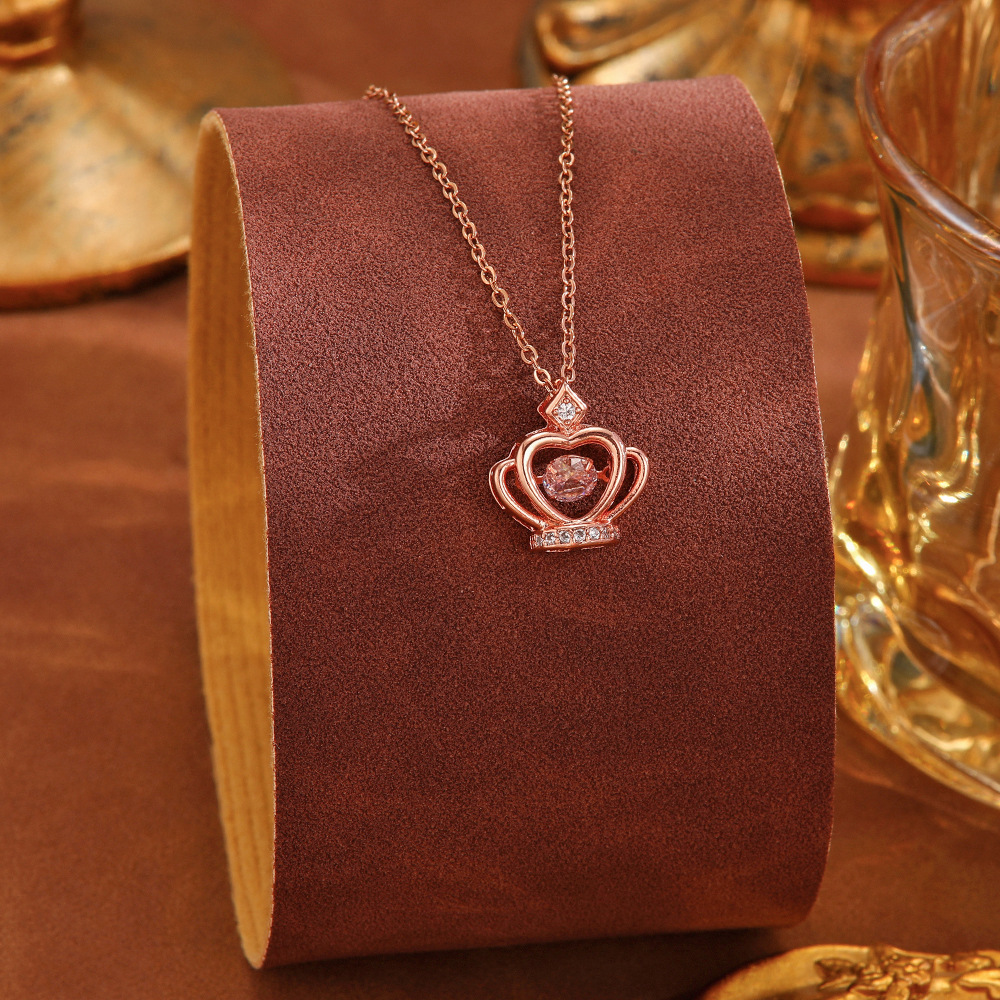 New full-diamond titanium steel necklace for women, non-fading sweater chain, collarbone chain, high-end pendant and accessory jewelry wholesale Specification drawing