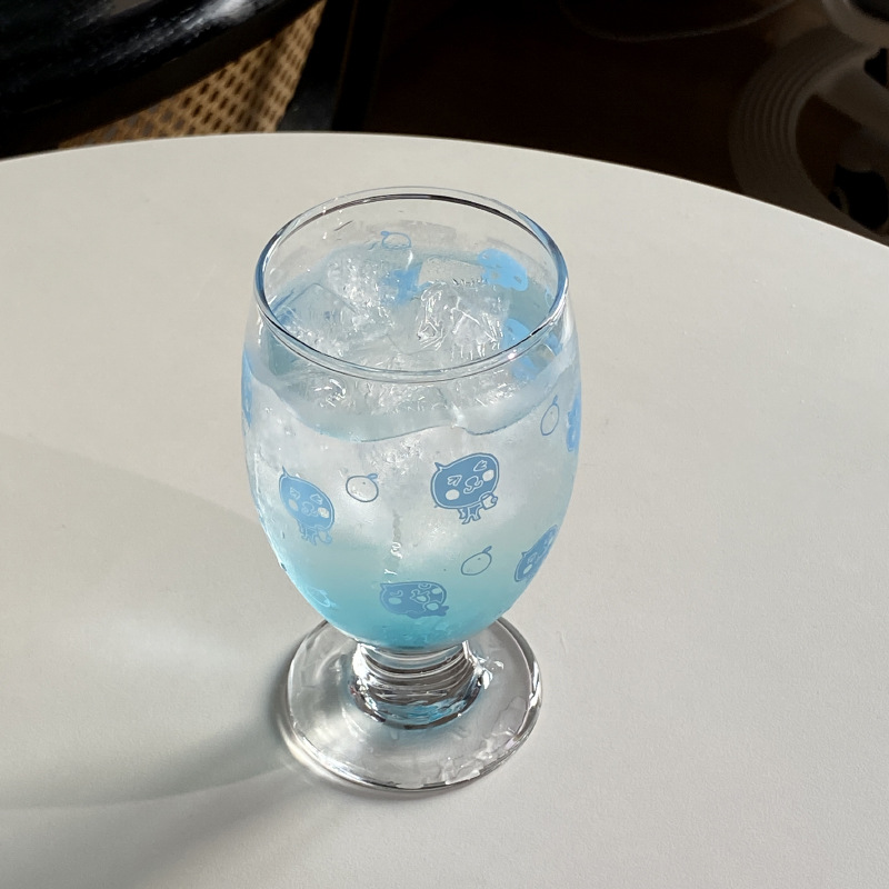Cute blue orange goblets with a Chinese style Item Picture