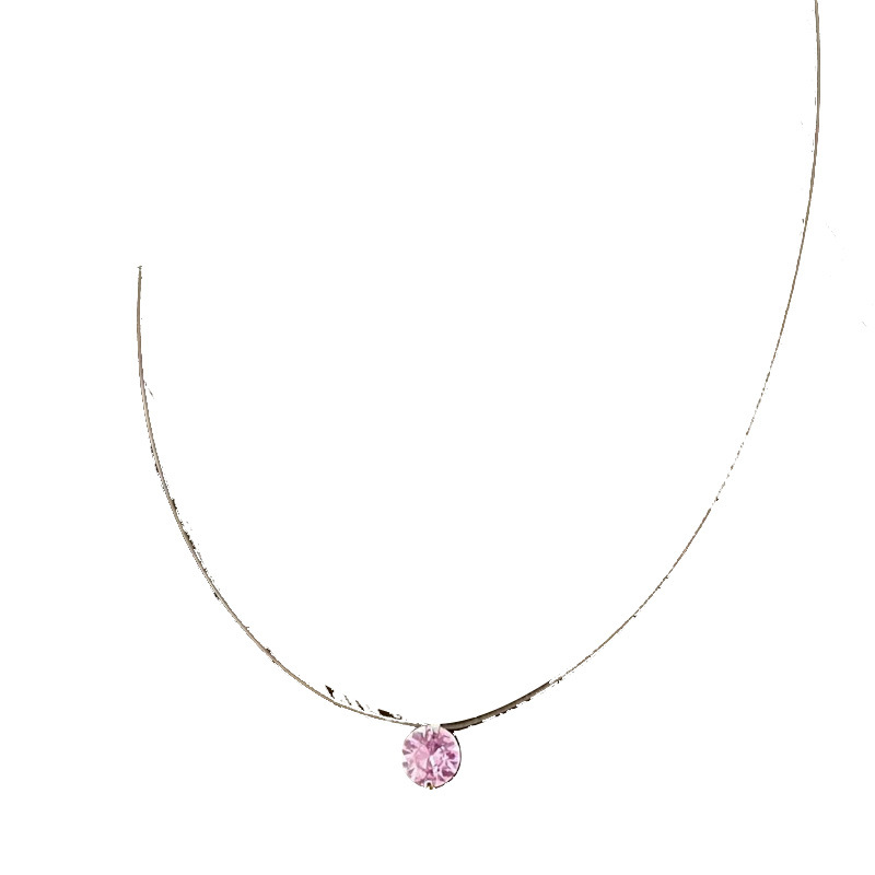 The atmosphere by the seaside is touching. The "Fish Tears" necklace exudes a sense of high-end women, with a light luxury and niche sparkle diamond collarbone chain. It is a summer accessory Item Picture