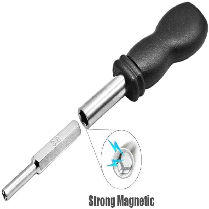 Nintendo NGC N64 cartridge screwdriver Black socket 3.8 4.5mm hexagonal combination disassembly tool Specification drawing