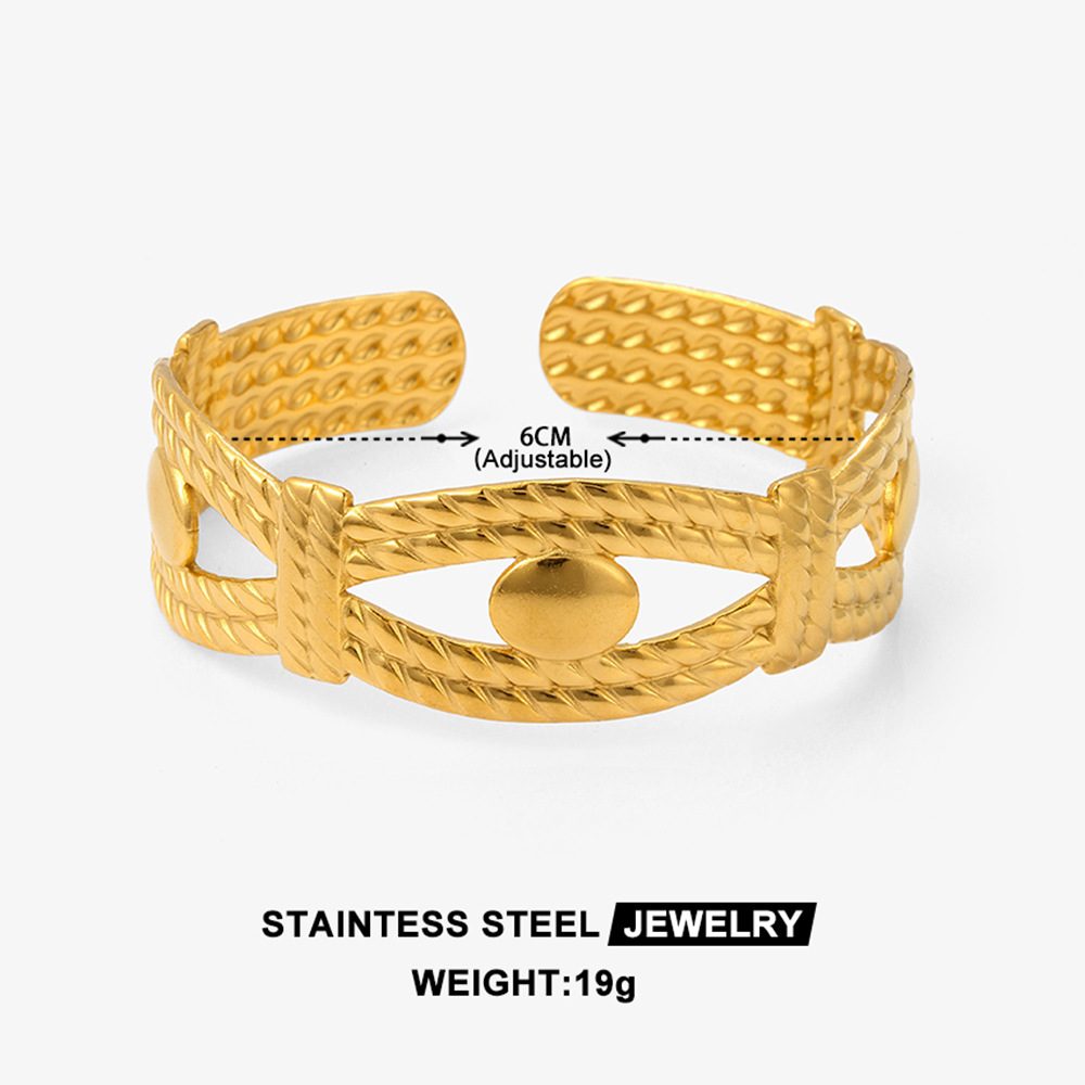 New Amazon cross-border bracelet for Europe and America, with personalized electroplated gold plating and a high-end sensitive surface for women, is a bestseller Item Picture