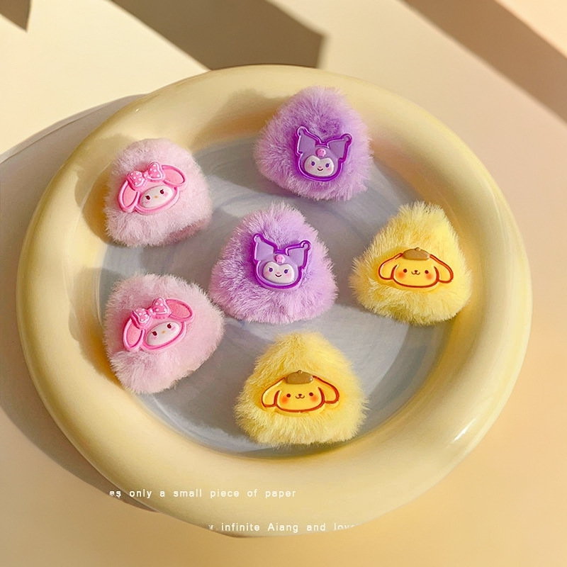 Girl's furry cat ear scratcher, children's hair clip, girl's Kulomi small scratcher, baby's plush bangs hair accessory details Picture
