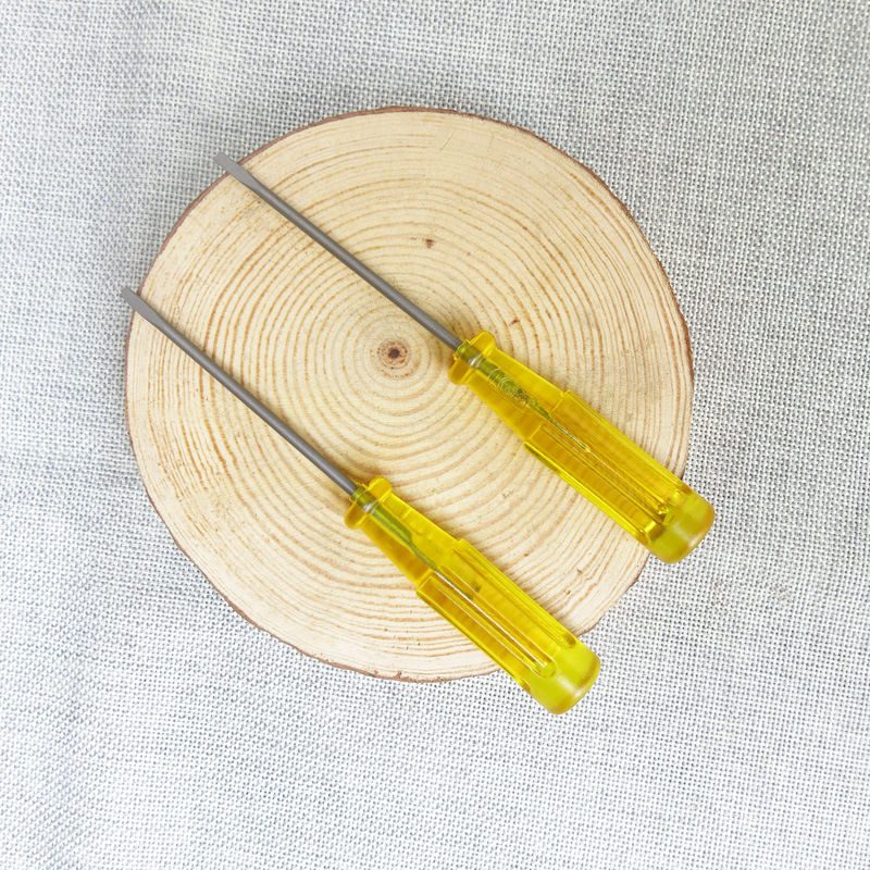 Jingmu K1101 yellow-handled small flat-head screwdriver sewing machine tool Item Picture