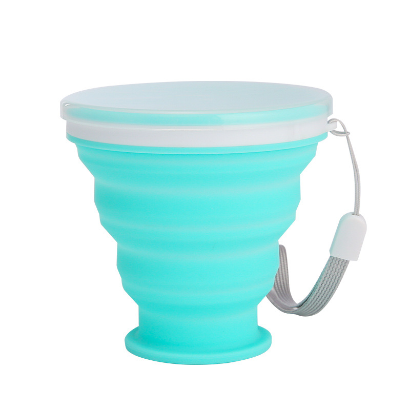 Outdoor sports silicone water cup, portable foldable cup for business trips, multi-functional telescopic mouthwash cup for travel Item Picture