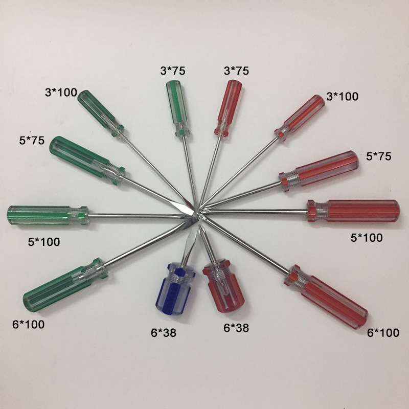 3MM flat-head screwdriver, 5mm cross-head screwdriver, large cross-head screwdriver, 6MM large flat-head screwdriver manufacturer full figure