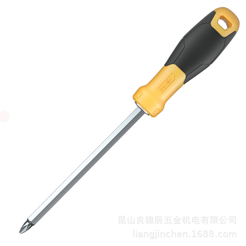Deli Tools dual-purpose screwdriver, plum blossom flat mouth bidirectional screwdriver, screwdriver bit with strong magnetic, household repair tool Item Picture