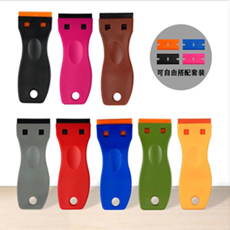 The cross-border hot cleaning plastic scraper for removing glue is in stock at the factory and can be freely combined and packaged full figure