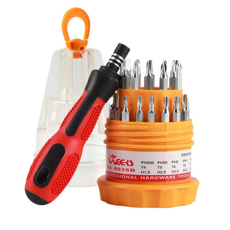 Mobile phone, computer and digital product repair, disassembly and repair tools 31-in-1 combination screwdriver, screwdriver, multi-purpose screwdriver set full figure