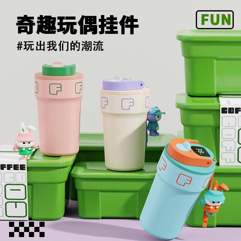 The opening ceremony of the simple, new and fashionable stainless steel vacuum insulated and chilled coffee cup with a double-sipper custom logo Application Scenario