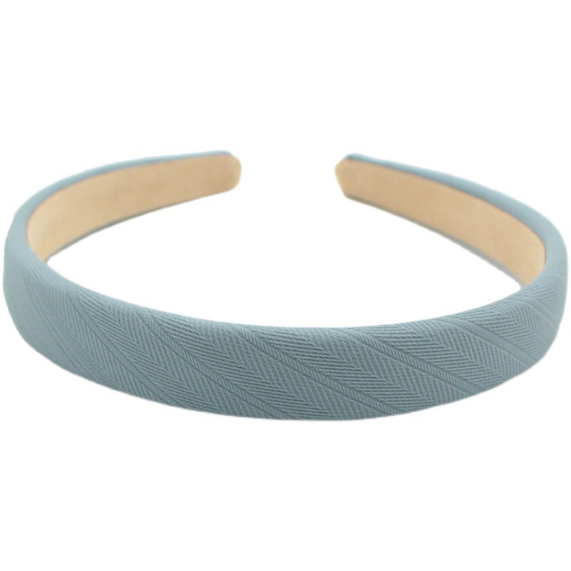 ins candy-colored sponge hairband, a sweet solid-color headband for Internet celebrity girls, a simple Korean-style hair clip for summer Item Picture