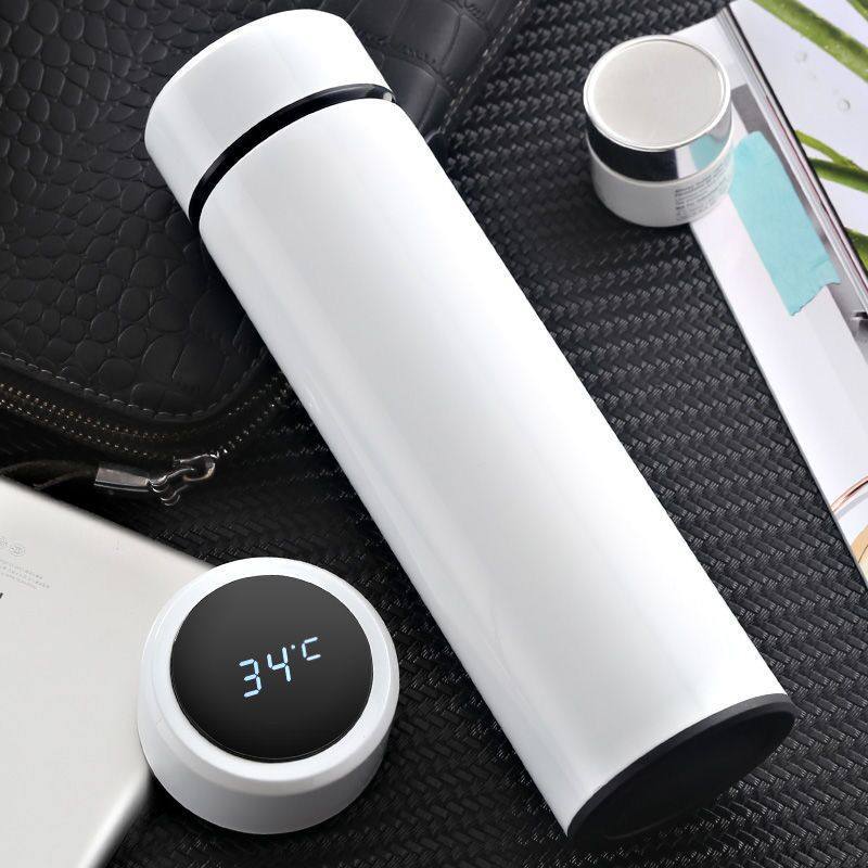 Smart temperature display insulated cup, touch temperature measurement, 304 stainless steel business gift cup, high appearance level water cup, starting from one piece full figure