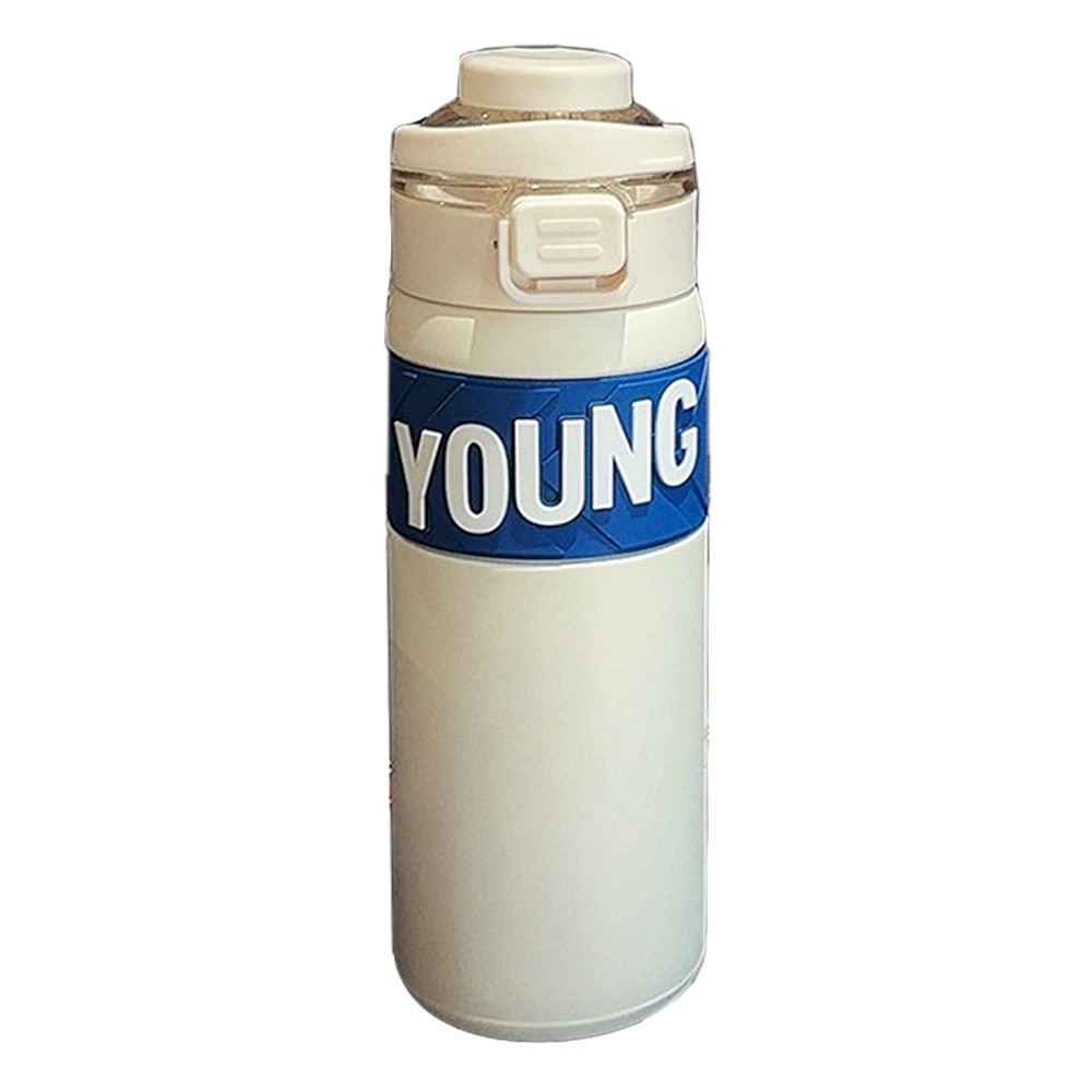 Sports stainless steel high appearance level double drinking cup, bouncy portable vacuum insulated cup, car, outdoor and cross-border cup Item Picture