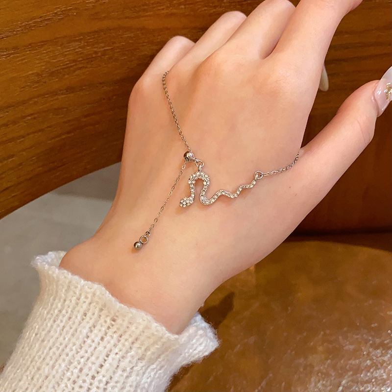 Little Snake Tassel Necklace for women, 2025 new style, zodiac year sweater chain, light luxury and high-end feel, adjustable collarbone chain Specification drawing