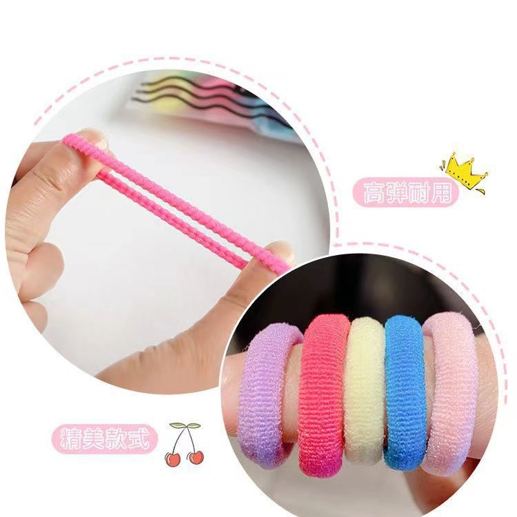 Children's hair bands are not harmful and have good elasticity. Towel loops, baby hair ties, thumb loops, little girls' hair ties, hair accessories, and hair bands Application Scenario