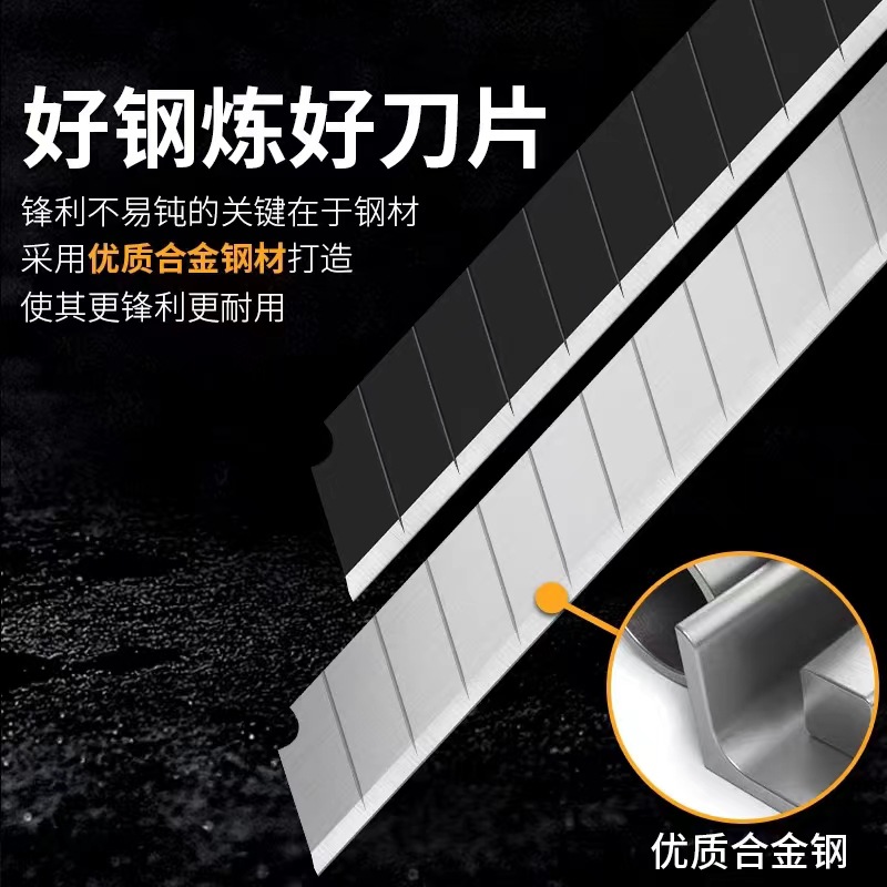 Factory wholesale 9mm small utility blades for engraving and cutting paper, wallpaper, wall fabric, small knives, engraving knives, and car window tinting Application Scenario
