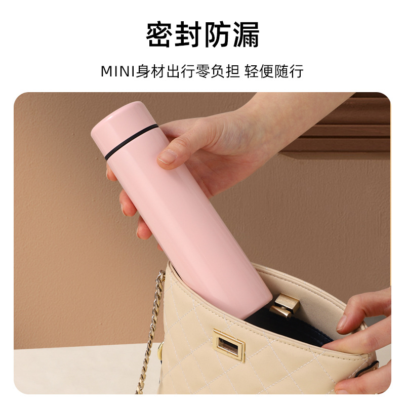 New mini insulated cup made of 304 stainless steel, cute Japanese style gift pocket water cup, portable engraved insulated cup Specification drawing