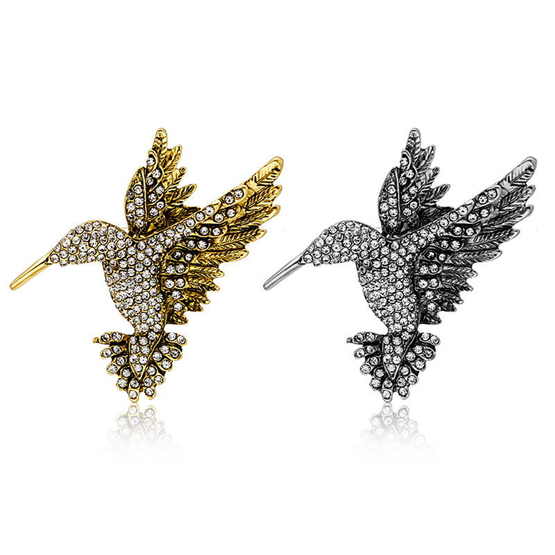 European and American trendy creative eagle brooches, retro fashion, versatile and elegant clothing accessories, suit pins, badges full figure